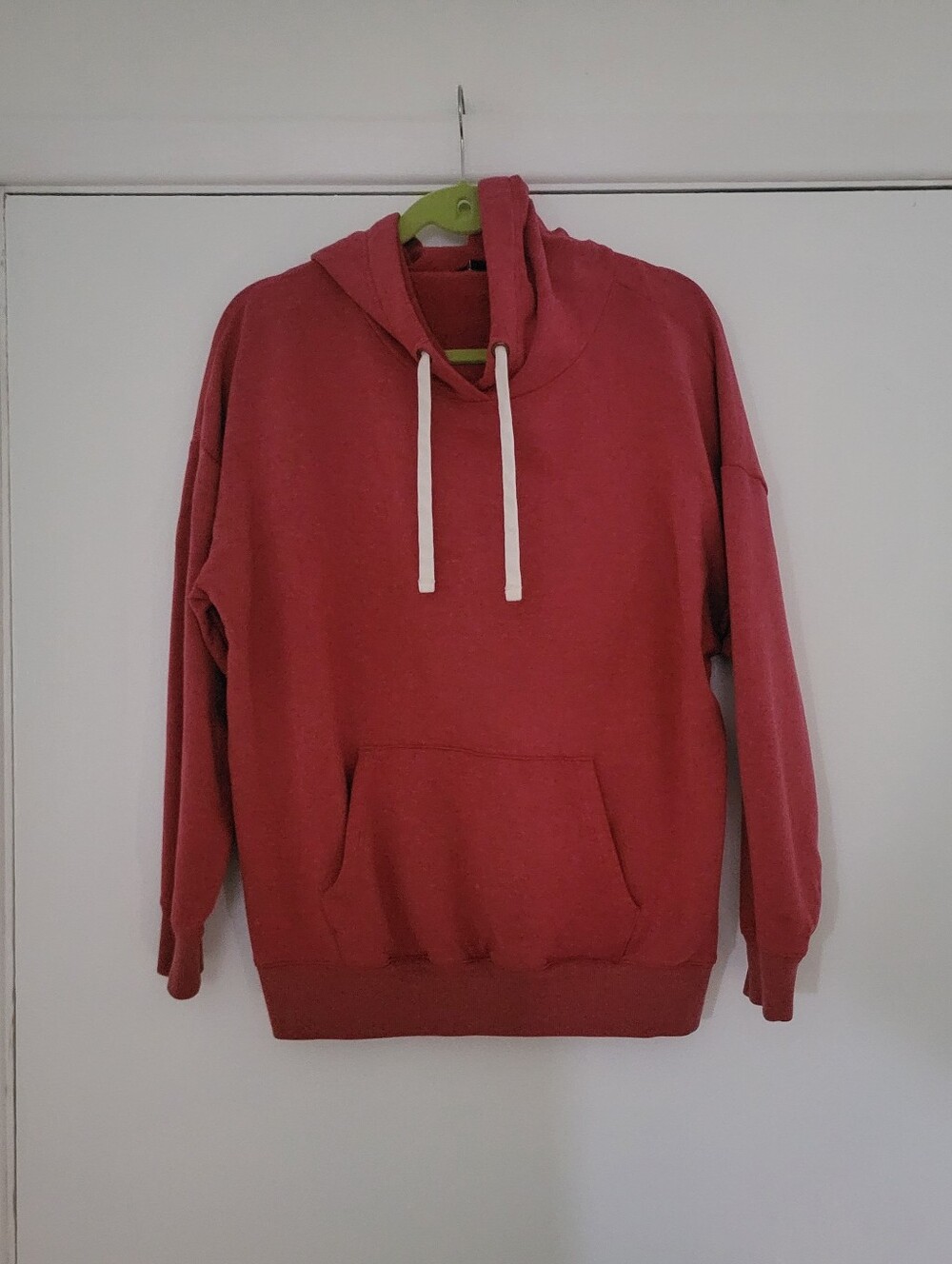 Buffalo David Bitton Red Hoodie Sweatshirt with White Drawstrings